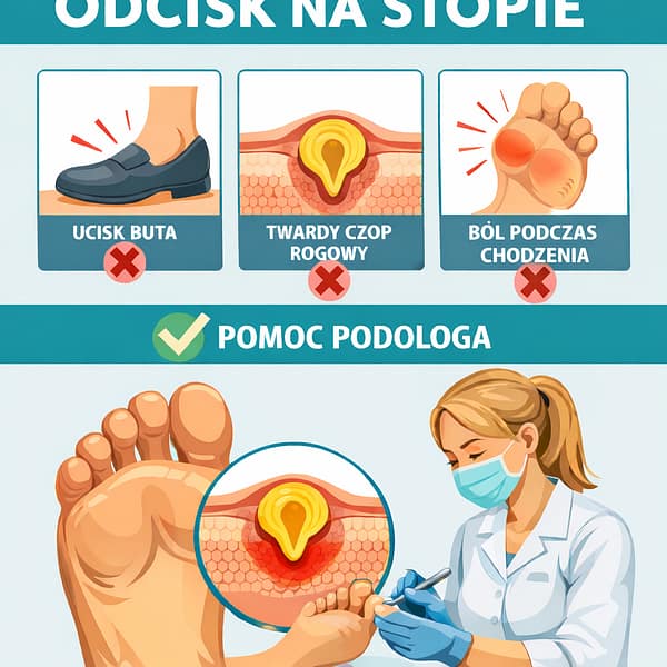 Odciski na stopach – przyczyny, objawy i skuteczne usuwanie 1 odcisk na stopie – przyczyny i bol podczas chodzenia